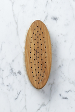 Iris Hantverk Swedish Handleless Oval Bath and Dry Body Brush - Soft Horsehair