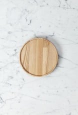 Hasami Ash Wood Round Tray - Extra Small - 5 1/2'' x 3/4''