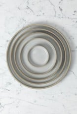 Hasami Porcelain Plate - Medium - Gloss Grey - 8 1/2" x 3/4"