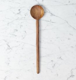 Long Slim Olivewood Round Head Spoon - 13"