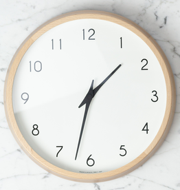 Lemnos Clocks Campagne Clock - Natural Beech