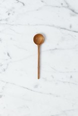 Teak Thin Round Head Stirring Spoon Small - 3.5"