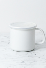 Noda Horo Enamel Food Container w/ Plastic Lid - Tall - 1 Liter