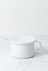 Noda Horo Enamel Food Container w/ Plastic Lid - Short - 1.5 Liter