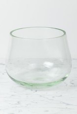 Medium Clovis Vessel - Clear Glass - 7.5"