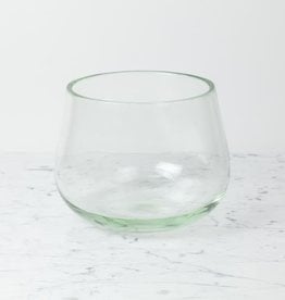 Medium Clovis Vessel - Clear Glass - 7.5"