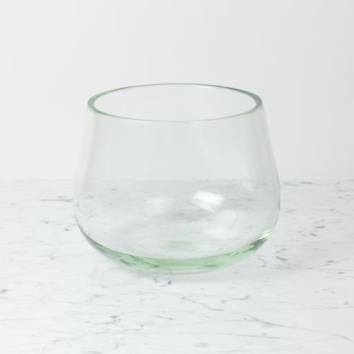 Medium Clovis Vessel - Clear Glass - 7.5"