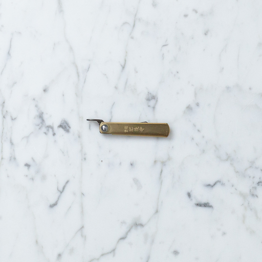 Higonokami by Nagao Kanekoma Higonokami Folding Knife - Small - Brass - 2 1/4"