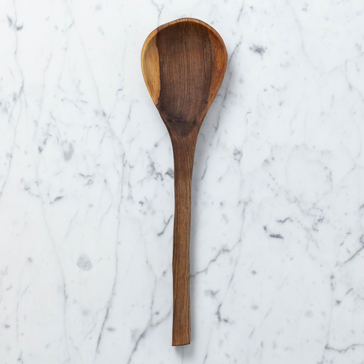 Kenyan Olivewood Deep Bowl Chunky Cooking Spoon - 11"