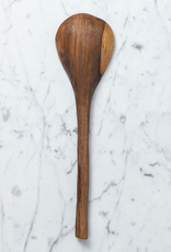 Kenyan Olivewood Deep Bowl Chunky Cooking Spoon - 11"