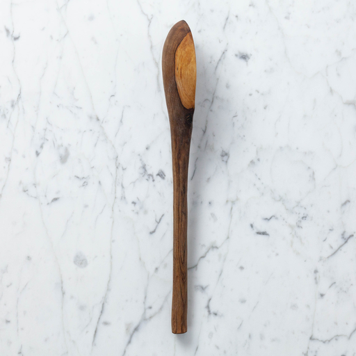 Kenyan Olivewood Deep Bowl Chunky Cooking Spoon - 11"