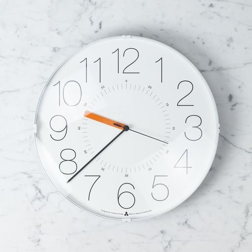 Lemnos Clocks Japanese Cara Wall Clock - White 12.6"