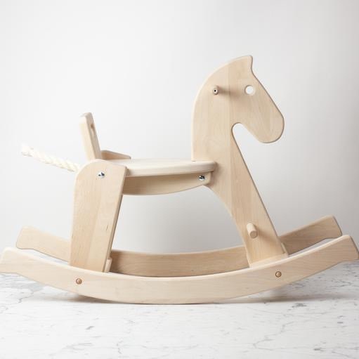 childs wooden rocking horse