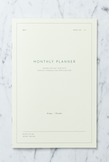 Simple Danish Monthly Planner Notebook - 7x10"