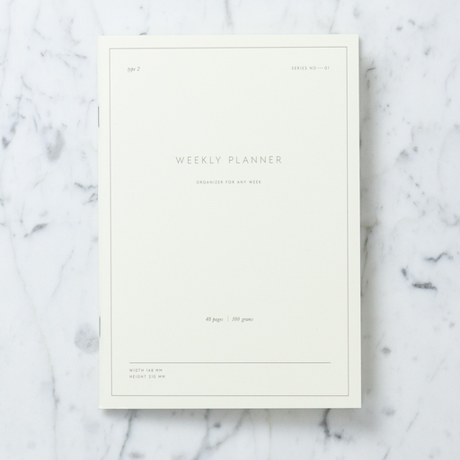 Simple Danish Weekly Planner Notebook - A5 - 6x8"