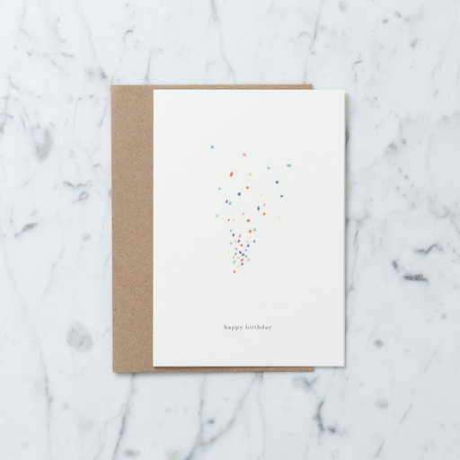 kartotek happy birthday confetti card with envelope birthday envelope