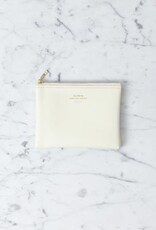 Delfonics Quitterie Zipper Pouch - Small - Cream