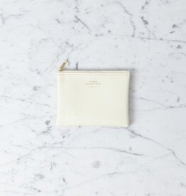 Delfonics Quitterie Zipper Pouch - Small - Cream