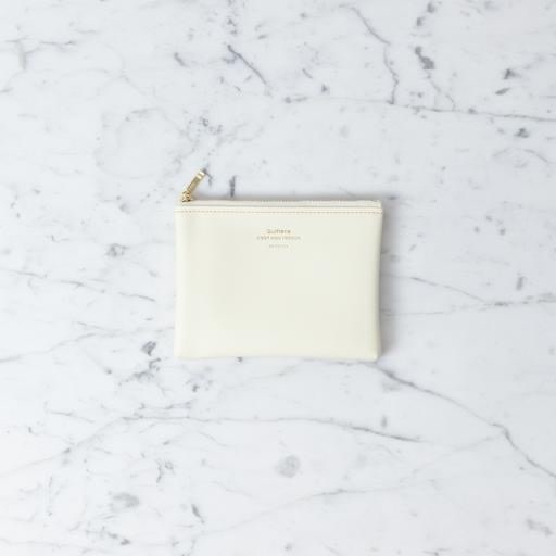 Delfonics Quitterie Zipper Pouch - Small - Cream