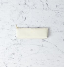 Delfonics Quitterie Zipper Pouch - Pencil Case - Cream