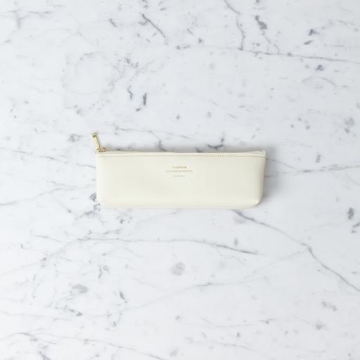 Quitterie Zipper Pouch - Pencil Case - Cream