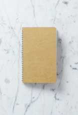 Traveler's Company Spiral Ring Kraft Notebook - A6 Slim - Blank - 100 Sheets