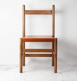 Sun at Six PREORDER Juniper Chair - White Oak and Leather - Sienna