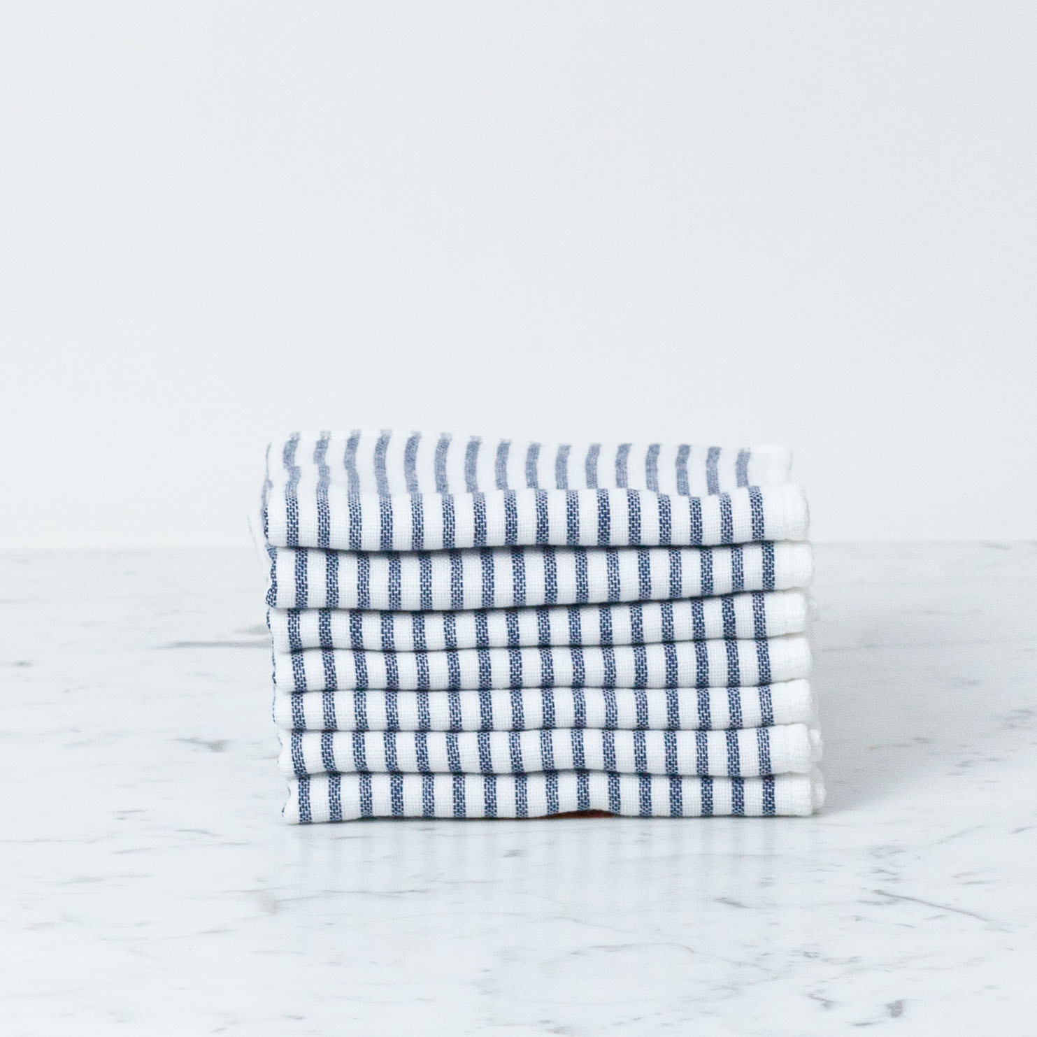 Navy Breton Shirt StripeTowel - Mini Towel Washcloth