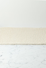 German Hand Knit Ivory Cotton Bath Mat -18 x 24"