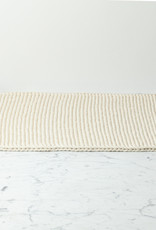 Hand Knit Cotton Bath Mat - White - 18 x 24"