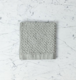 Japanese Linen Cotton Lattice Waffle Towels - Ice Grey Washcloth