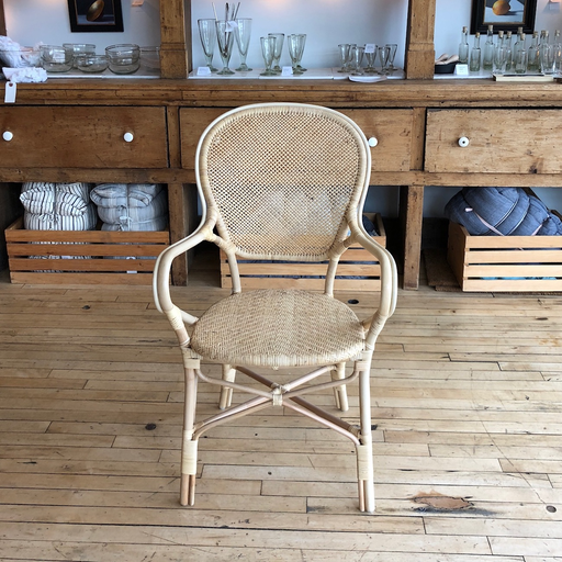 Rossini Rattan Bistro Chair Natural The Foundry Home Goods Rossini Rattan Bistro Chair Natural
