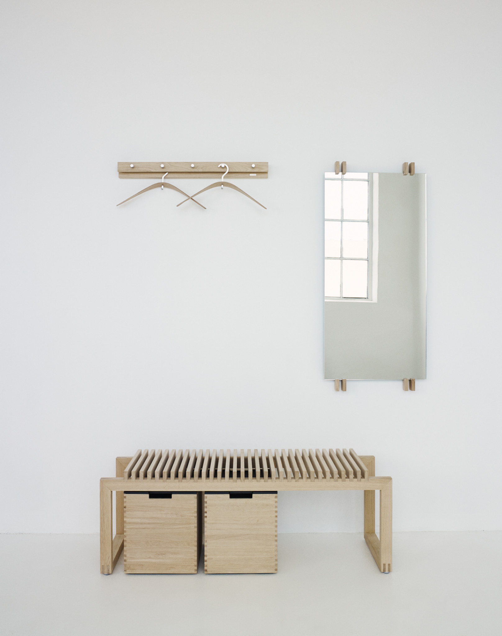 oak wood bench on Cutter Long Bench Seat Oak The Foundry Home Goods