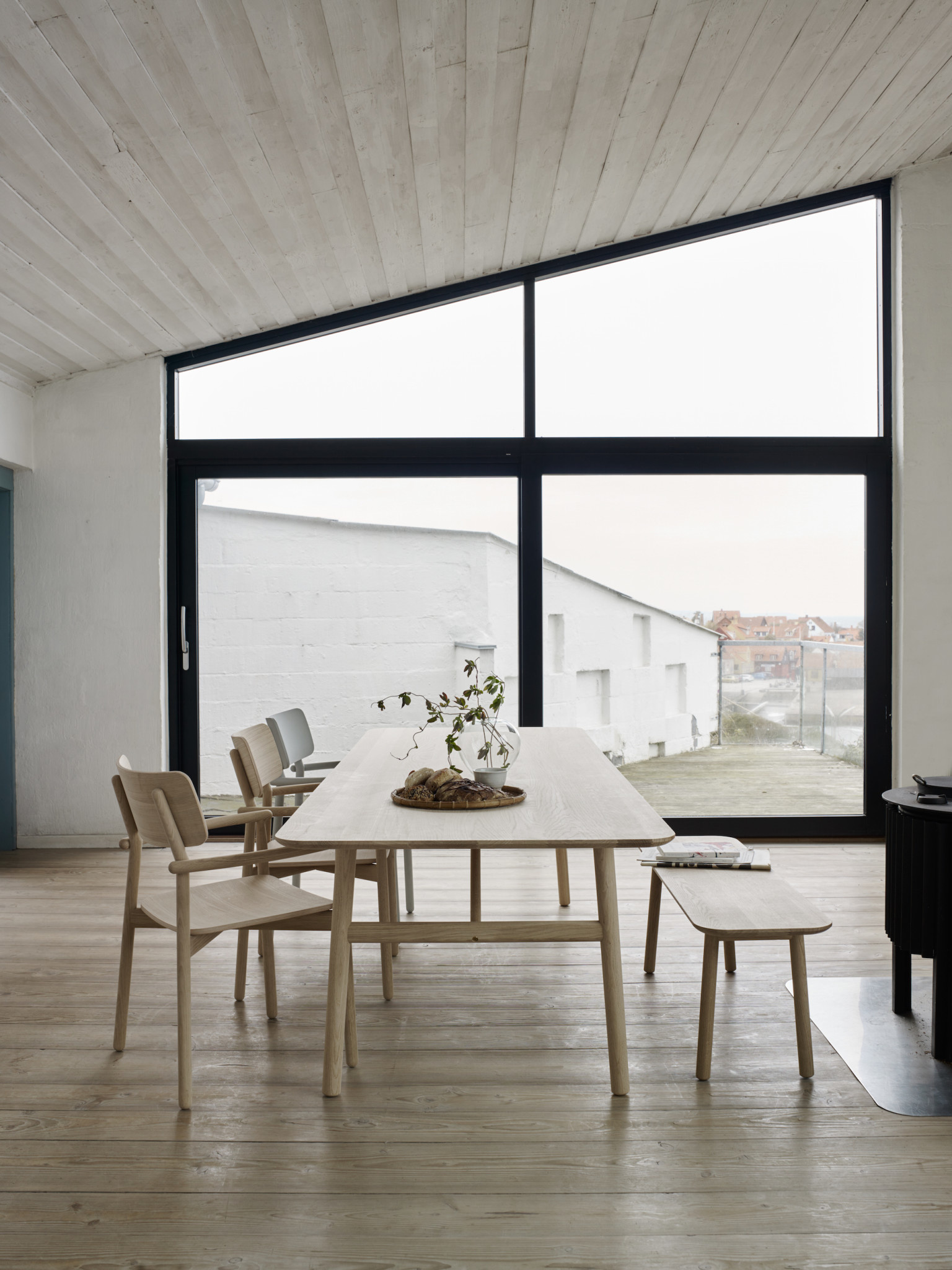 Hven Long Dining Table Untreated Oak The Foundry Home Goods Hven Long Dining Table Untreated Oak