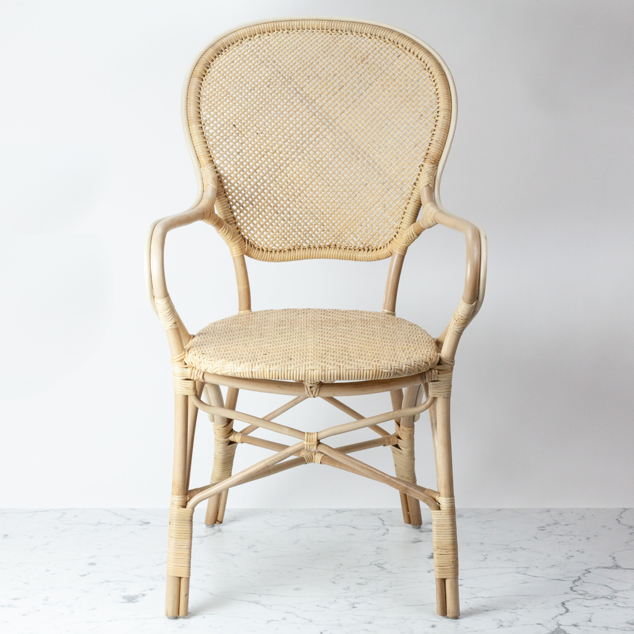 cream and wood table and chairs