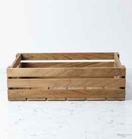 Skagerak Dania Low Teak Crate - Large - 17.5 x 12 x 5"