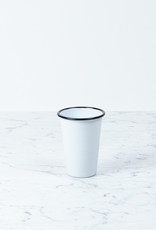 Black + White Enamel Tall Tumbler - 14oz