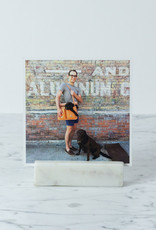 Long Marble Card Holder - 4"