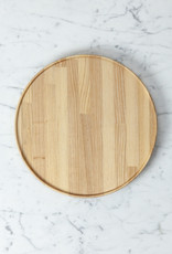 Hasami Ash Wood Round Tray - Large - 10'' x 3/4''