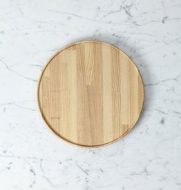 Hasami Ash Wood Round Tray - Large - 10'' x 3/4''