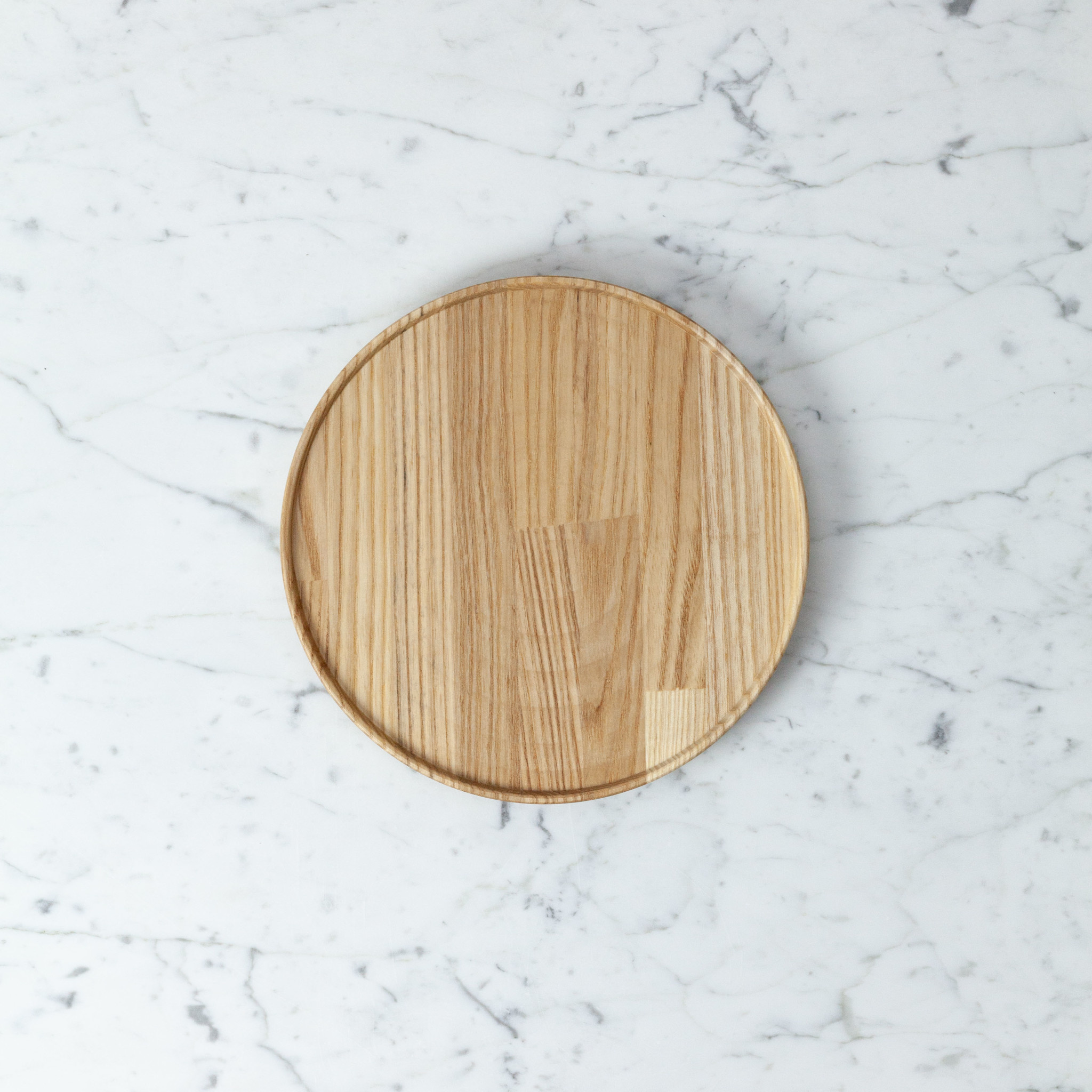 Hasami Ash Wood Round Tray - Medium - 8 1/2'' x 3/4''