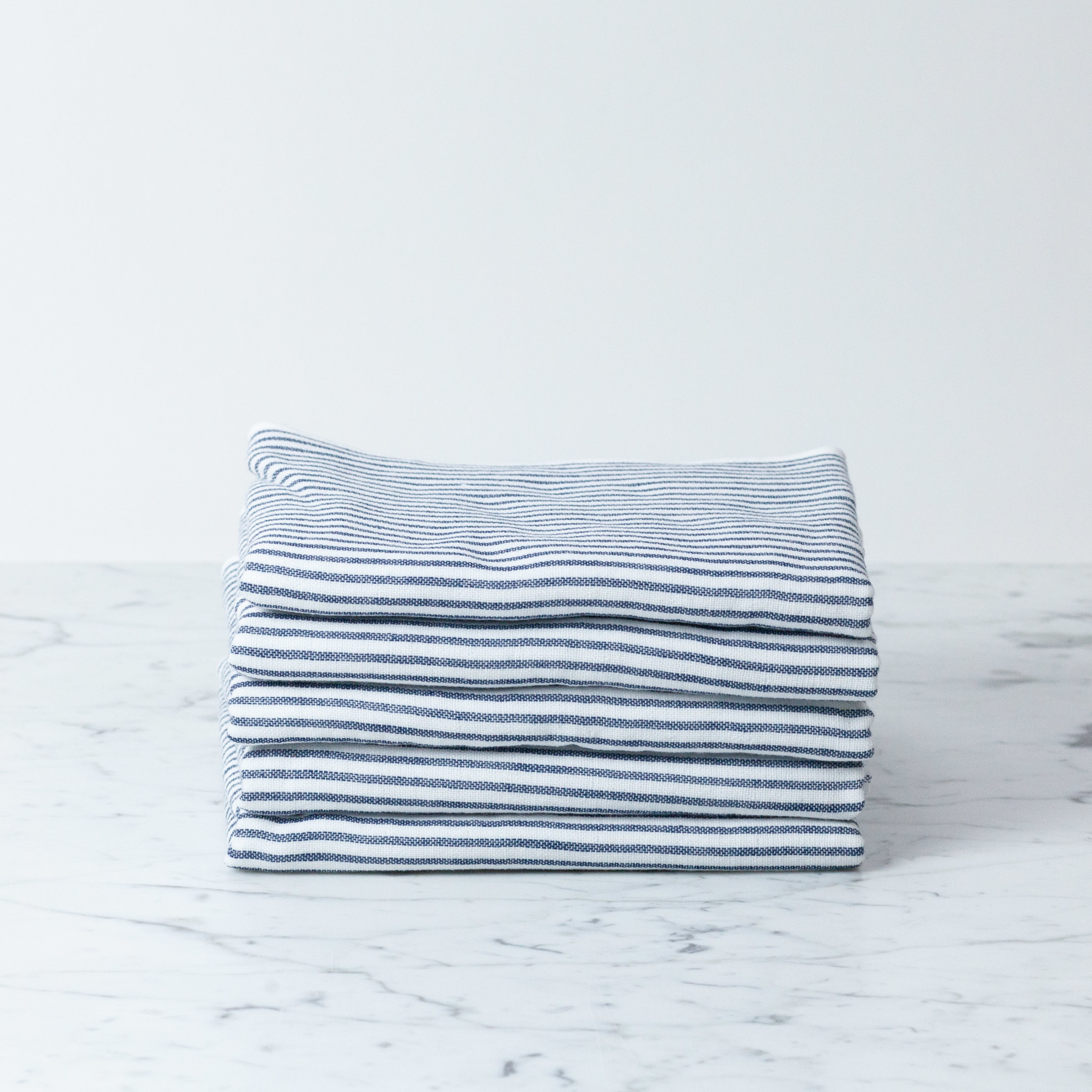 Navy Breton Shirt StripeTowel - Hand