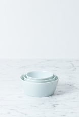 MIZU MIZU mizu-mizu Simple Porcelain Bowl - Bluish White - Large - 4.5''