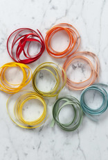 Italian Cotton Ribbon 1/4" Wide- Sold Per Yard- Lemon