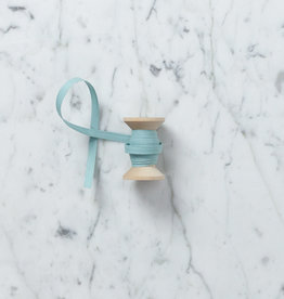 Italian Cotton Ribbon 1/4" Wide- Sold Per Yard- Pool Blue