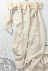 Herringbone Cotton Washcloth - Cream