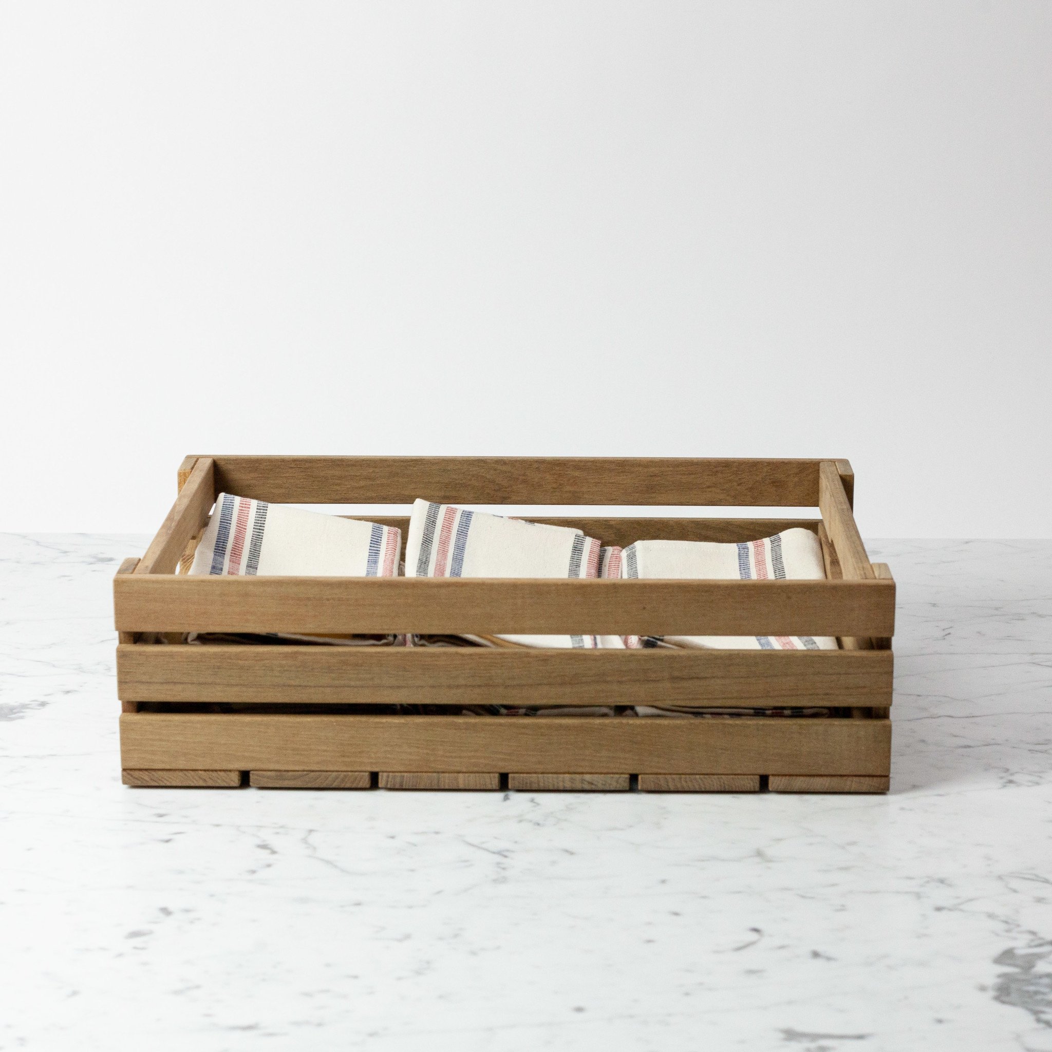 Skagerak Dania Low Teak Crate - Large - 17.5x12x5"