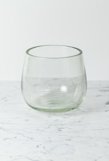 Small Clovis Vessel - Clear Glass - 6.5"