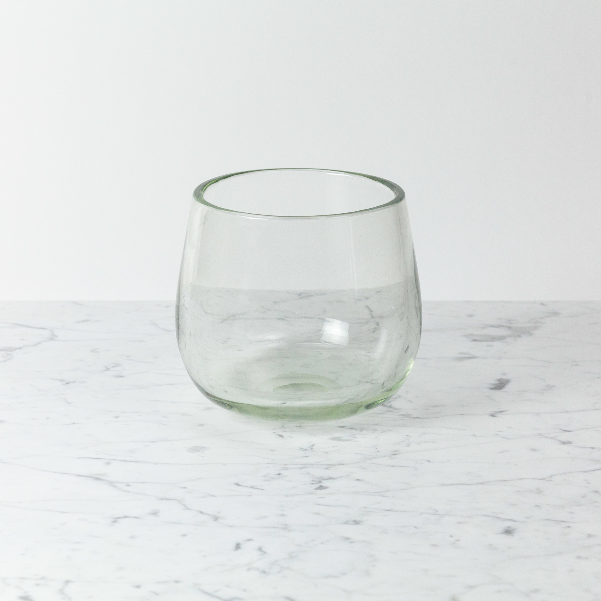 Small Clovis Vessel - Clear Glass - 6.5"