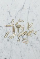 Leone Dell’Era 20 Assorted Brass Plated Paperclips in Muslin Bag - 20 grams
